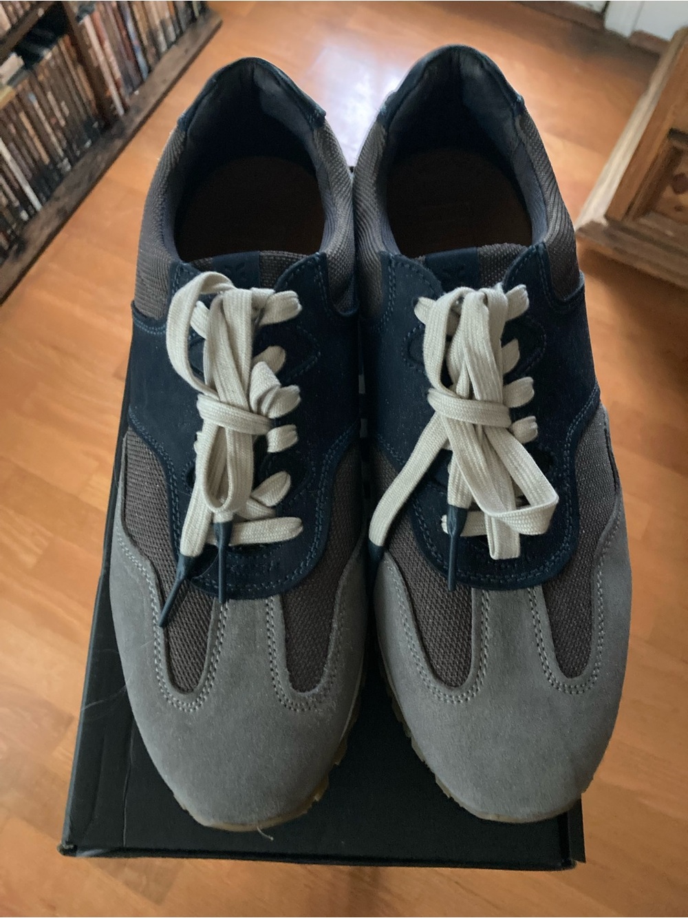 Frye Men's Edwin Jogger Suede & Mesh Lace-Up Sneakers in Silky Suede 11.5